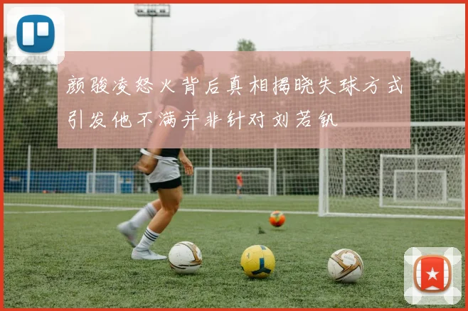 颜骏凌怒火背后真相揭晓失球方式引发他不满并非针对刘若钒
